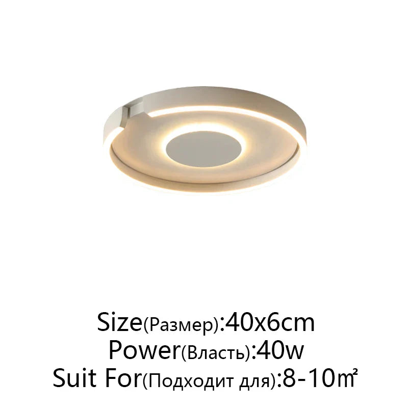RoseGold LED Ceiling Light for Home Living Room Bedroom Dining Room