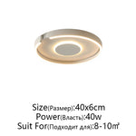 RoseGold LED Ceiling Light for Home Living Room Bedroom Dining Room