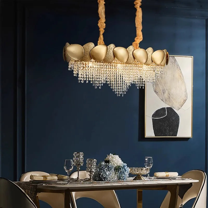 Crystal Chandelier: Modern Round Headlight for Livingroom and Master Bedroom