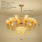 Luxury Jade Crystal Chandelier for Elegant Living Spaces