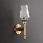 Palermo Copper & Glass Contemporary Wall Sconce