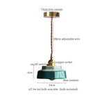 Afralia™ Cyan Ceramic LED Pendant Light for Loft Cafe Bar Decor