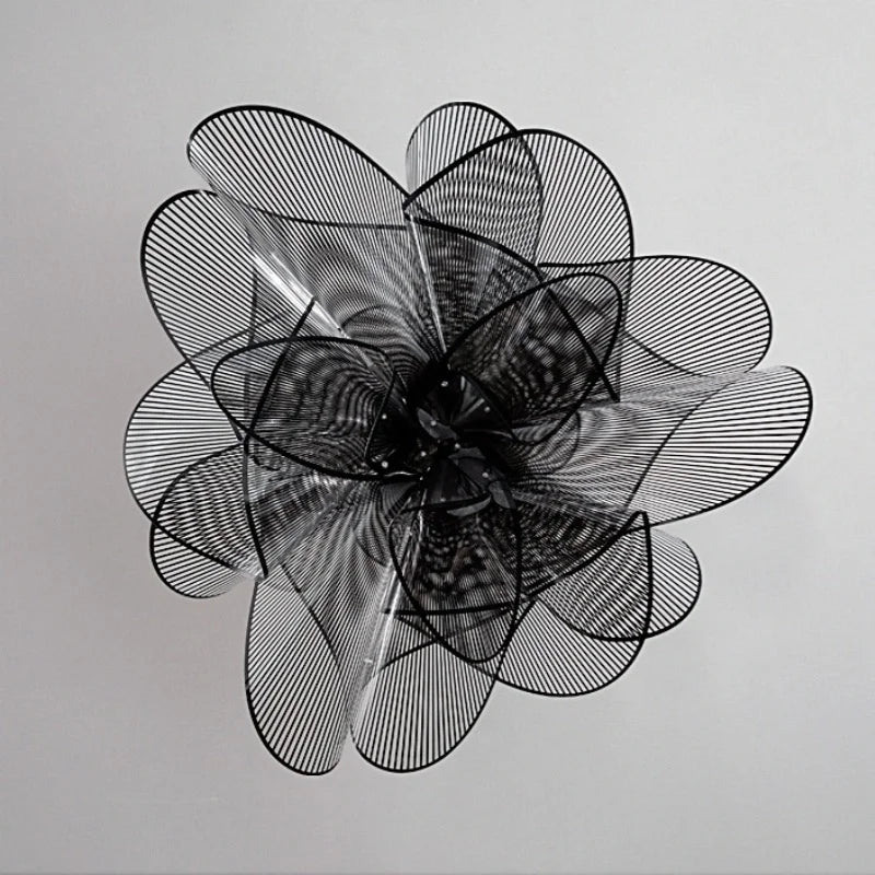 Flower Petal Acrylic LED Ceiling Chandelier for Artistic Indoor Lighting