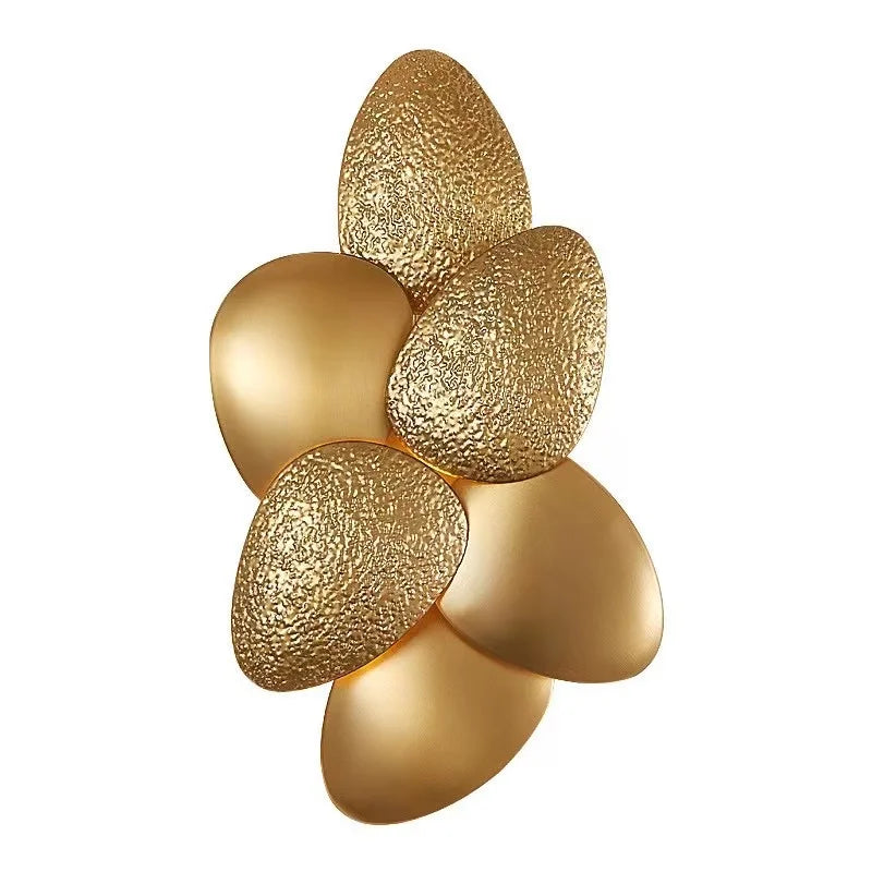 Golden Stainless Steel LED Wall Sconce for Bedroom & Corridor