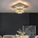 Crystal Ceiling Chandelier: Modern LED Dining Room Pendant Light by Afralia™