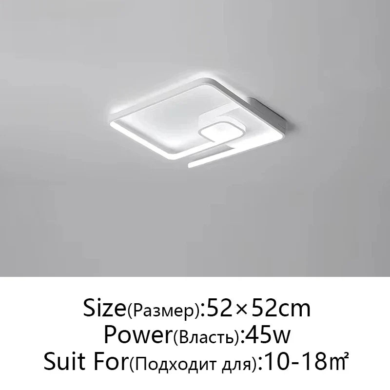 Modern Nordic Art LED Ceiling Lamp for Bedroom & Study