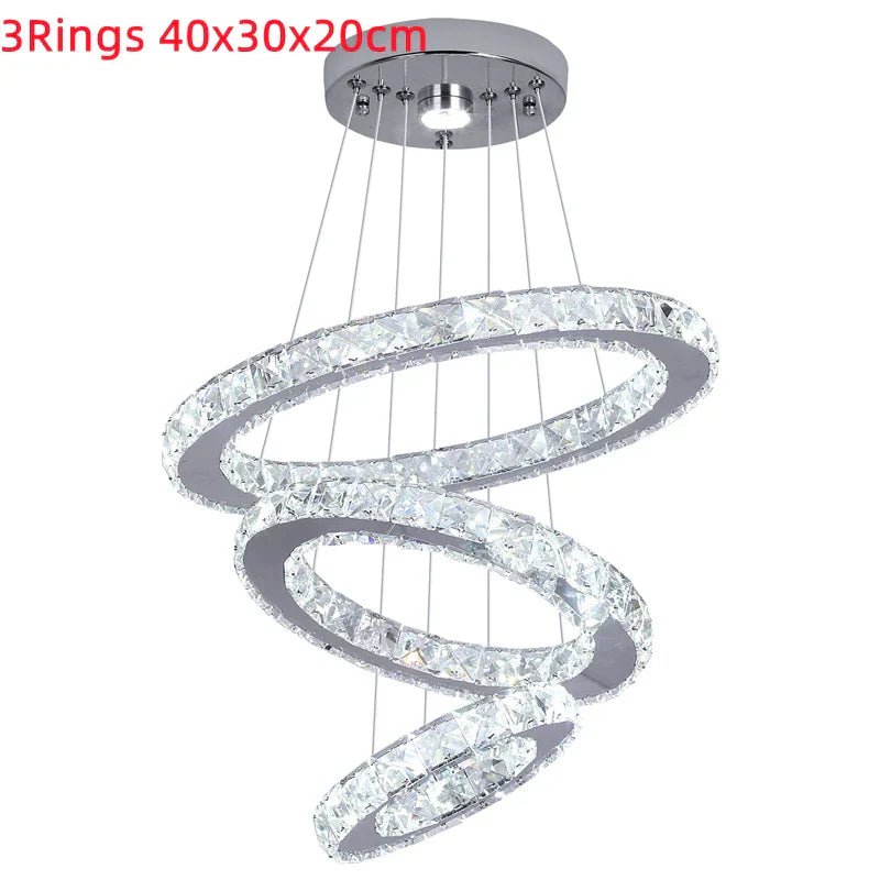 Crystal Pendant Chandeliers Modern Nordic Style Dining Room Living Room Lighting