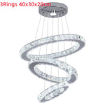 Crystal Pendant Chandeliers Modern Nordic Style Dining Room Living Room Lighting