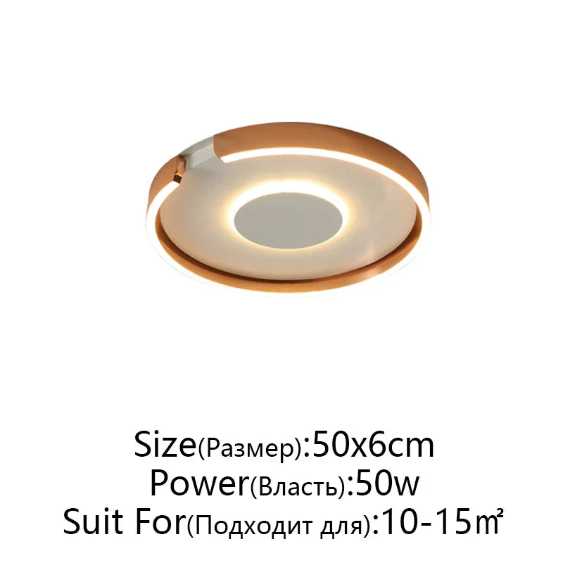 RoseGold LED Ceiling Light for Home Living Room Bedroom Dining Room