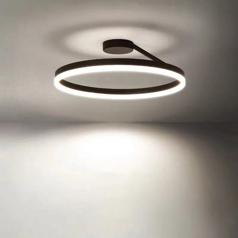 Scandinavia Ring Ceiling Chandelier Dimmable Pendant Light for Living Room