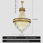 Main Living Room Crystal Chandelier - Post-modern Light Luxury Design