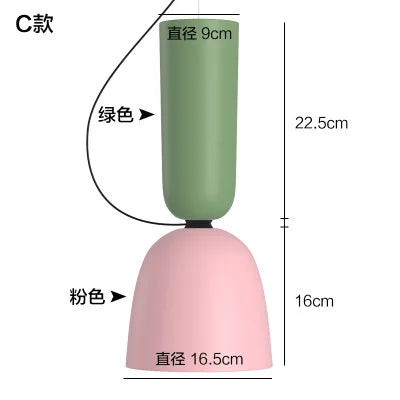 Macaron Pendant Light for Bedroom Kitchen Dining Room