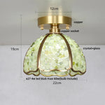 Column Glass Crystal Ceiling Light for Nordic Modern Home Decor