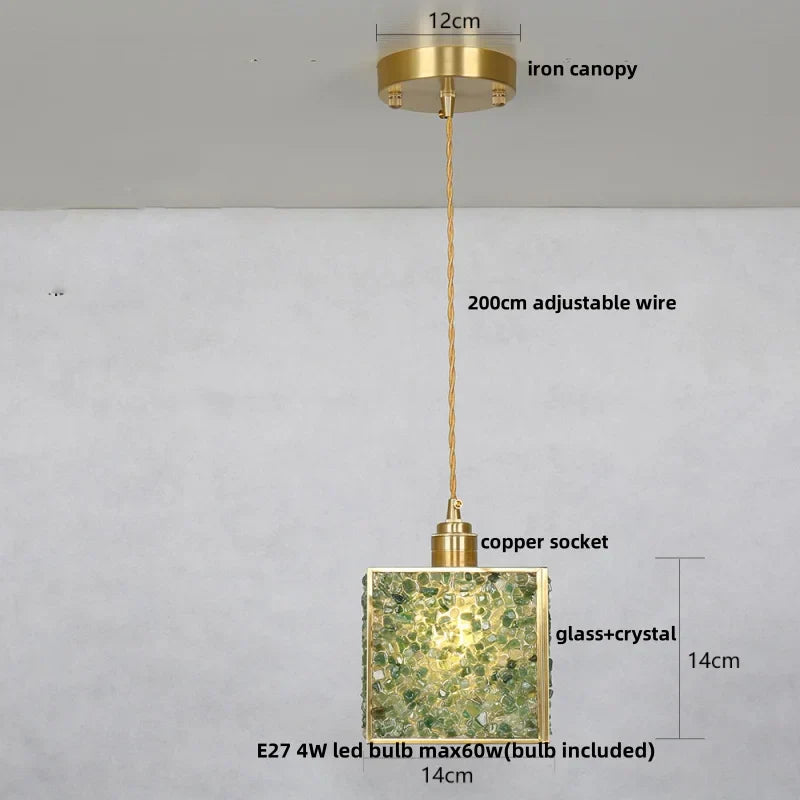 Afralia™ Crystal Glass LED Pendant Light Fixture, Adjustable Height, Modern Luxury Design
