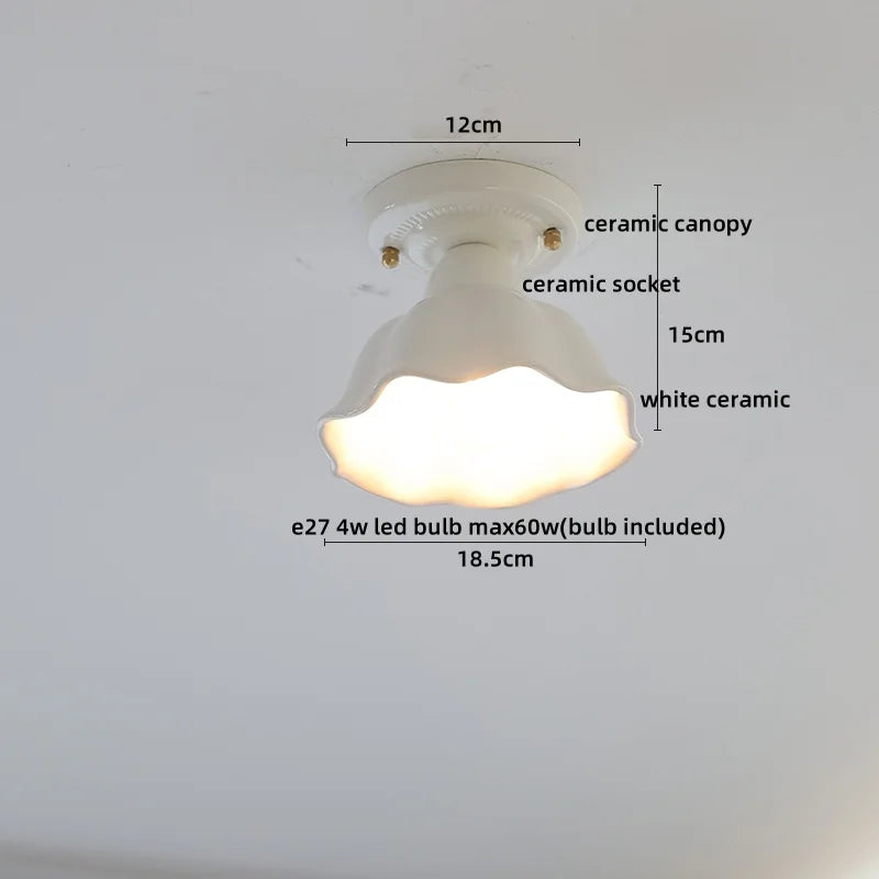 Ceramic LED Ceiling Light for Modern Home Decor & Lighting