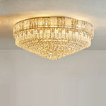 K9 Crystal Gold Chandelier Lighting for Living Room