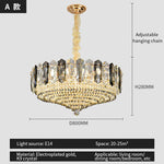 Crystal Light Chandelier: Modern Elegance for Living Room, Bedroom, Dining Room