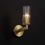 Modern Brass Wall Sconces Glass Wall Lighting for Living Room and Bedroom
