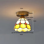 Amber Glass LED Ceiling Lights Modern Nordic Kitchen Living Room Lighting