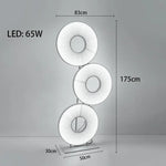 Dix Iris Pendant Light Fabric Round Ring Aesthetics Art Decor Light