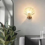 Shell Glass LED Wall Lamp for Home Decor and Bedroom Lighting