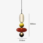 Candy Glass Ceiling Hanging Chandelier for Loft Living Room