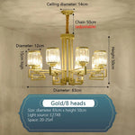 Crystal Chandelier: Modern Luxury Main Light for Livingroom, Hall, and Restaurant