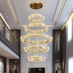 Crystal Chandelier Pendant Light for Living Room, Staircase, and Ceiling - Luxury Indoor Lighting