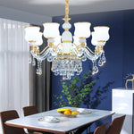 European Luxury Crystal Chandelier: Elegant Main Light for Living Room, Dining Room, Hall