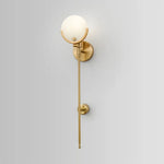 Gold Marble Copper Wall Lamp Modern Minimalist Bedside LED Light