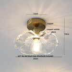 White Glass LED Ceiling Light - Modern Nordic Style Home Decor