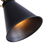 Retro LED Swing Arm Wall Sconce Black Industrial Vintage Lamp
