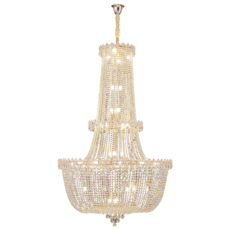 Crystal Luxe Chandelier for Villa Hotel Living Room - European Modern Style