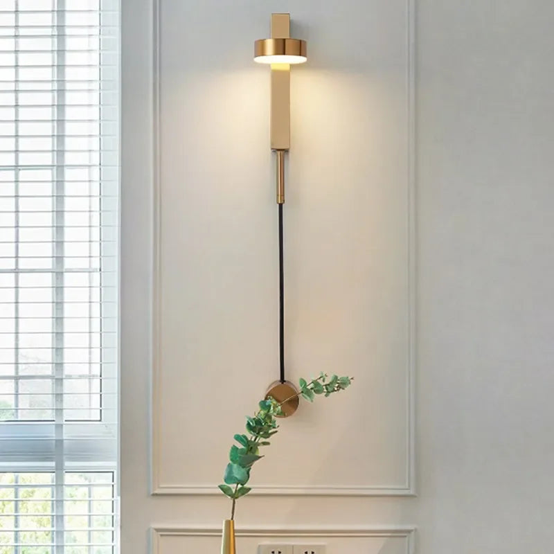 Adjustable LED Wall Lamp Rotation Dimming Switch Indoor Sconce Lighting