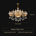 Elegant Crystal Chandelier for Living Room, Dining Room, and Bedroom
