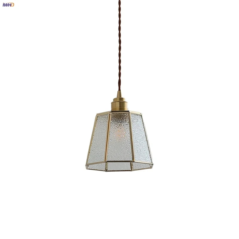 Glass LED Pendant Lights Modern Nordic Bar Dining Room Cafe Hanging Lamp