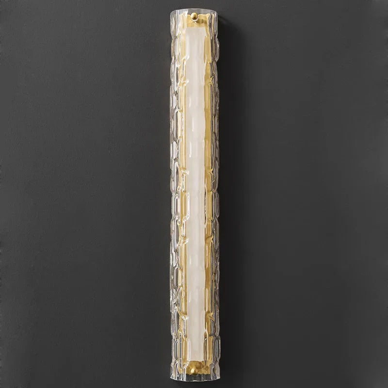 Postmodern Luxury Glass & Copper Wall Sconces