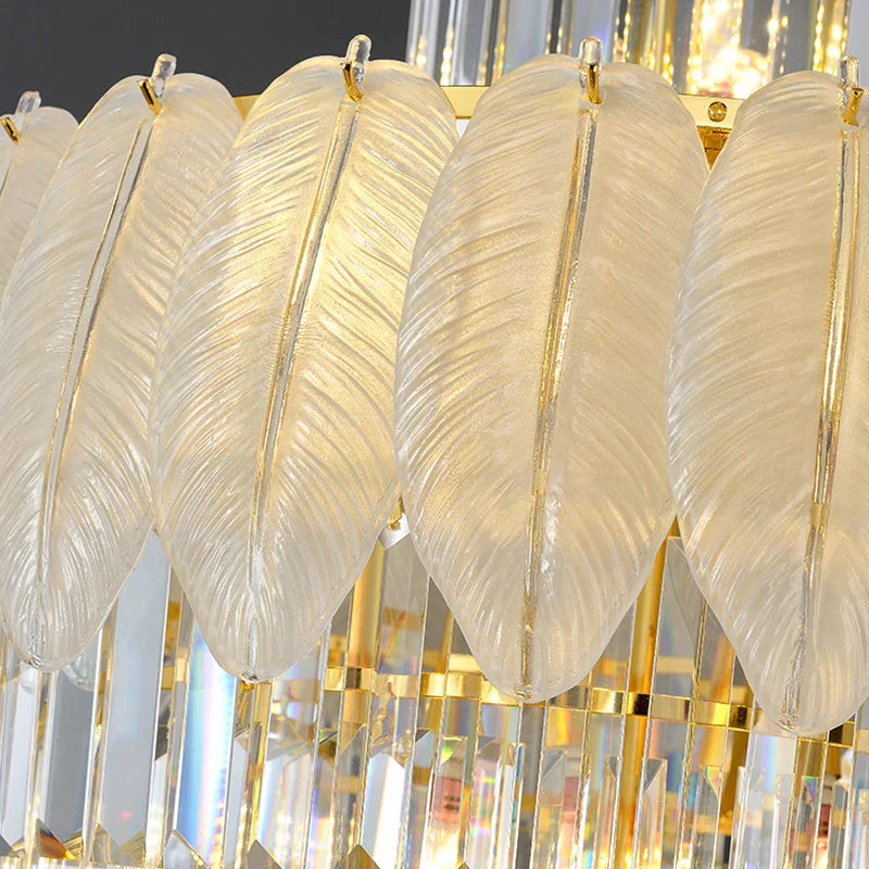Luxury Spiral Staircase Chandelier for Duplex Villa Hall and Hotel Project