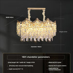 Tassel Crystal Chandelier: Postmodern Luxury Lamp for Living Room, Bedroom, and Restaurant