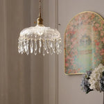 Afralia™ Crystal Glass LED Pendant Lamp: Modern Luxury Interior Lighting for Home Decor