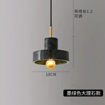 Marble Pendant Light: Modern Bar Fixture Hanging Chandelier