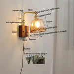 Nordic LED Glass Wall Lamps for Bathroom Living Room Bedroom Stair Light Fixtures