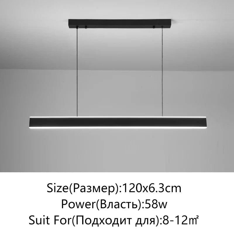 Minimalist LED Chandelier for Home Villa Living Room Bedroom Dining Study Lighting