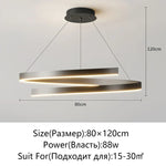 Black/White Spiral Chandelier for Living Dining Kitchen. Trendy Round Indoor Lighting Fixture.