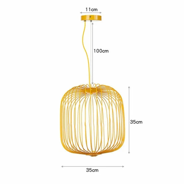 Spokes Bird Cage Pendant Light for Creative Interior Lighting