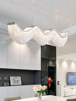 Modern Luxury Crystal Bead Chandelier with LED Lights for Home Decor