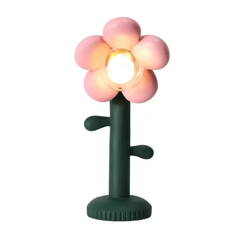 Flower Desk Lamp: Office Bedroom Wedding Gift Living Room Decor Kids Room Bedside Table