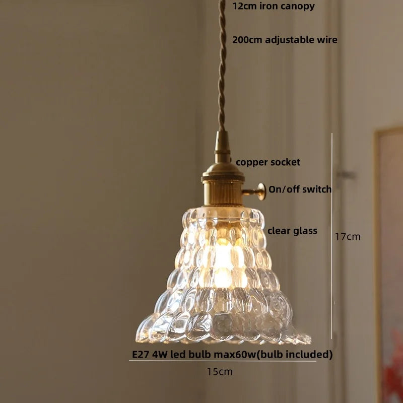 Wicker Glass LED Pendant Light - Modern Adjustable Fixture for Restaurant & Coffee Bar