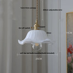 Yellow Glass LED Pendant Lights with Adjustable Hanging Lamp
