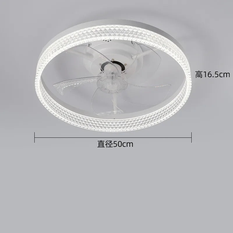 Modern Ceiling Fan LED Lights Tri-ColorEnergy Saving for Living Room, Bedroom.IsDBNullining Room